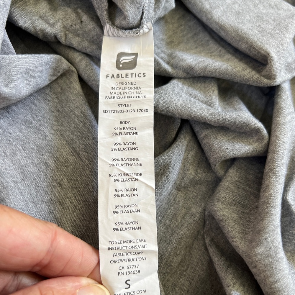 Fabletics Grey Racer Back Dress - Picture 8 of 9